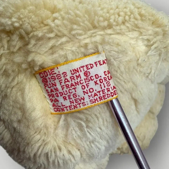 Vintage 1983 Garfield's Odie the Dog 14" Plush Stuffed Animal Toy Fun Farm Beige - Picture 12 of 13